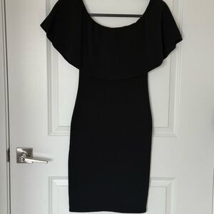 Almost Famous Black Off-Shoulder Mini Dress